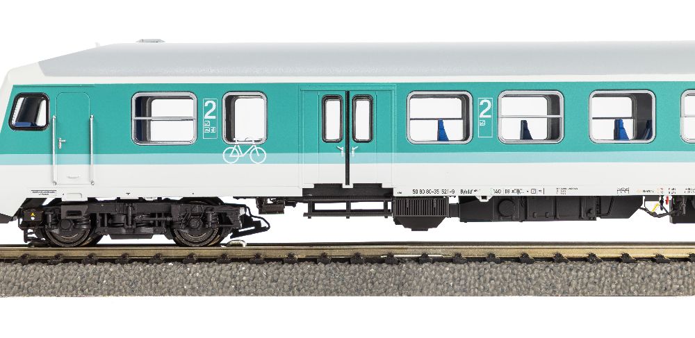 Piko 28025 Halberst. Mitteleinstiegssteuerwagen DB AG V Spur H0