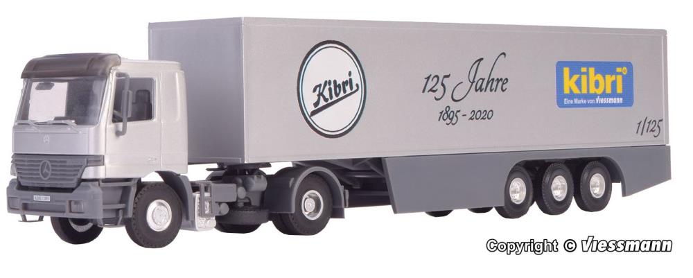 Kibri 22500 MB Actros 2-achs mit Koffersattelauflieger - 1:87 - Neu