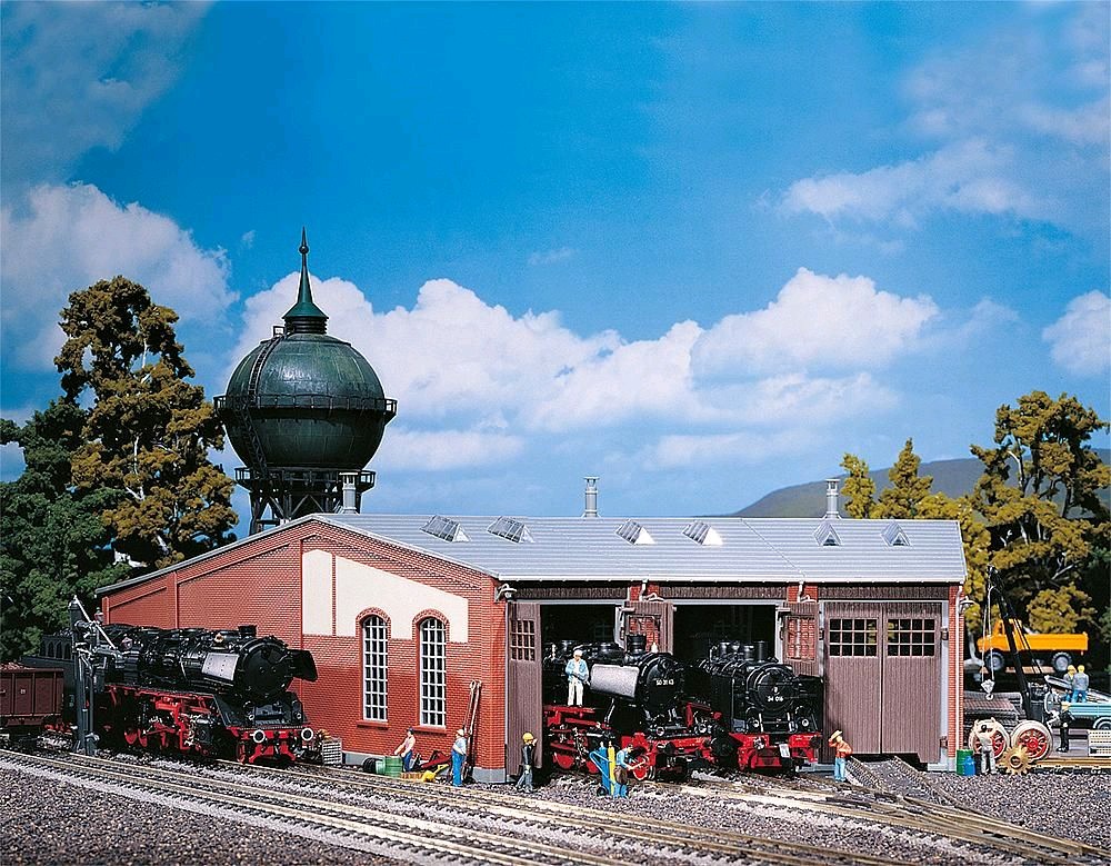 Faller 120177 Ringlokschuppen, 3-stdg (lange Ausfüh.) 1:87 Spur H0 Bausatz