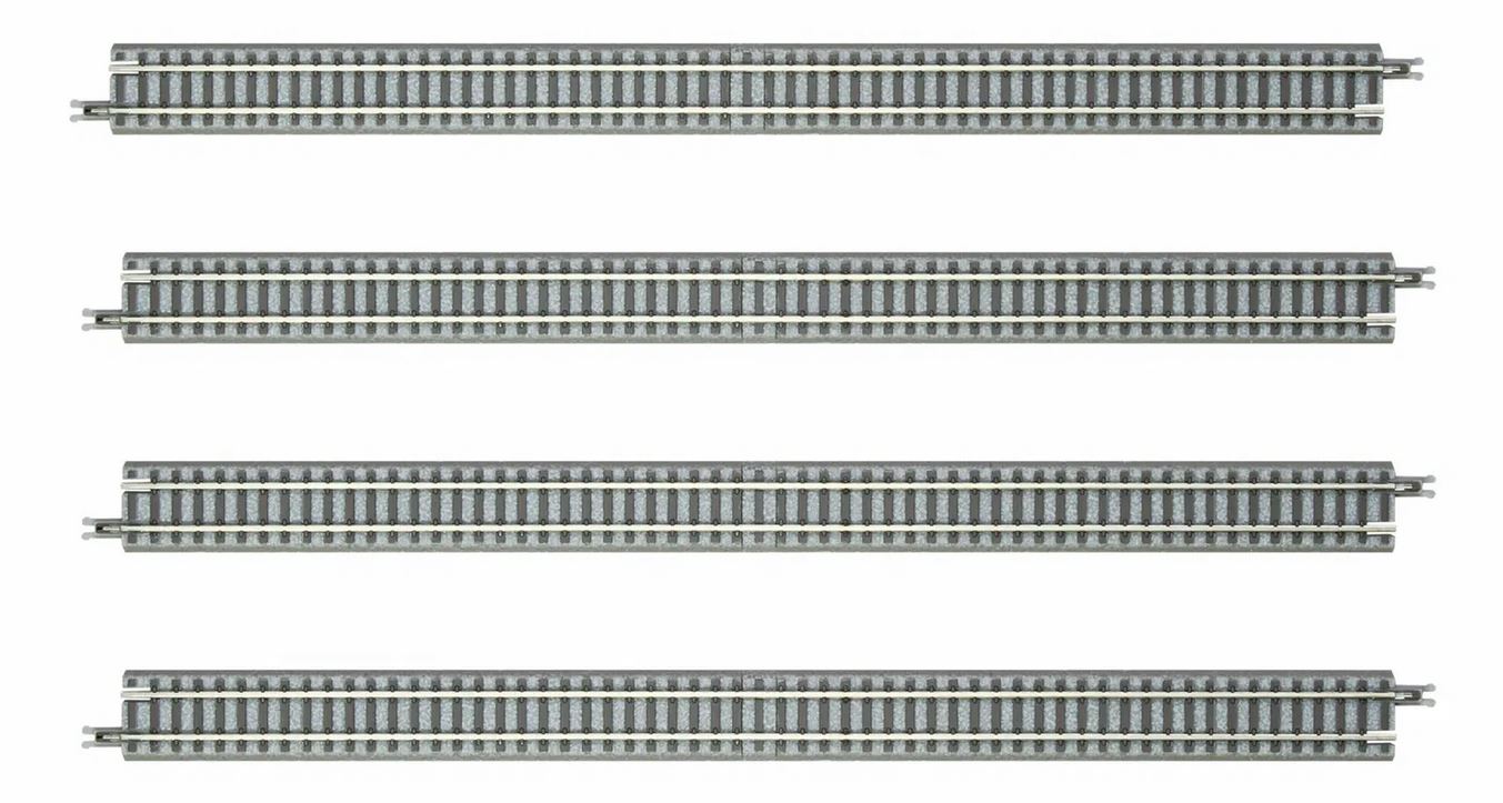 Rokuhan R083 Gleis gerade 440 mm mit Anschlussblende 1:220 Spur Z