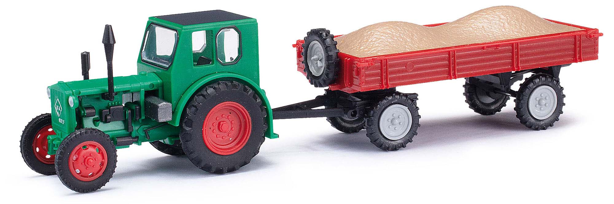 Harold Mehlhose 210006422 Traktor Pionier Anhänger mit Kies 1:87 Spur H0 Neu OVP