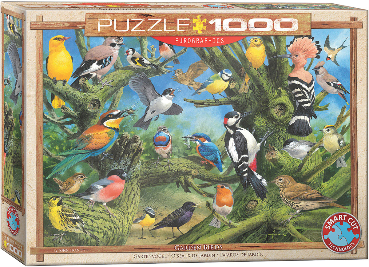 EUROGRAPHICS 6000-0967 Gartenvögel von John Francis 1000 Teile Puzzle Neu