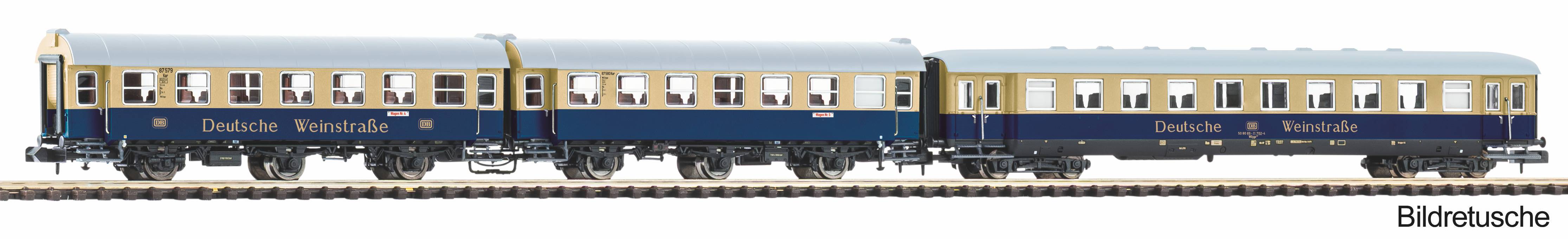 Piko 40630 N-3er Set Umbauwg.+ Schürzeneilzugwg. Weinstraße DB IV