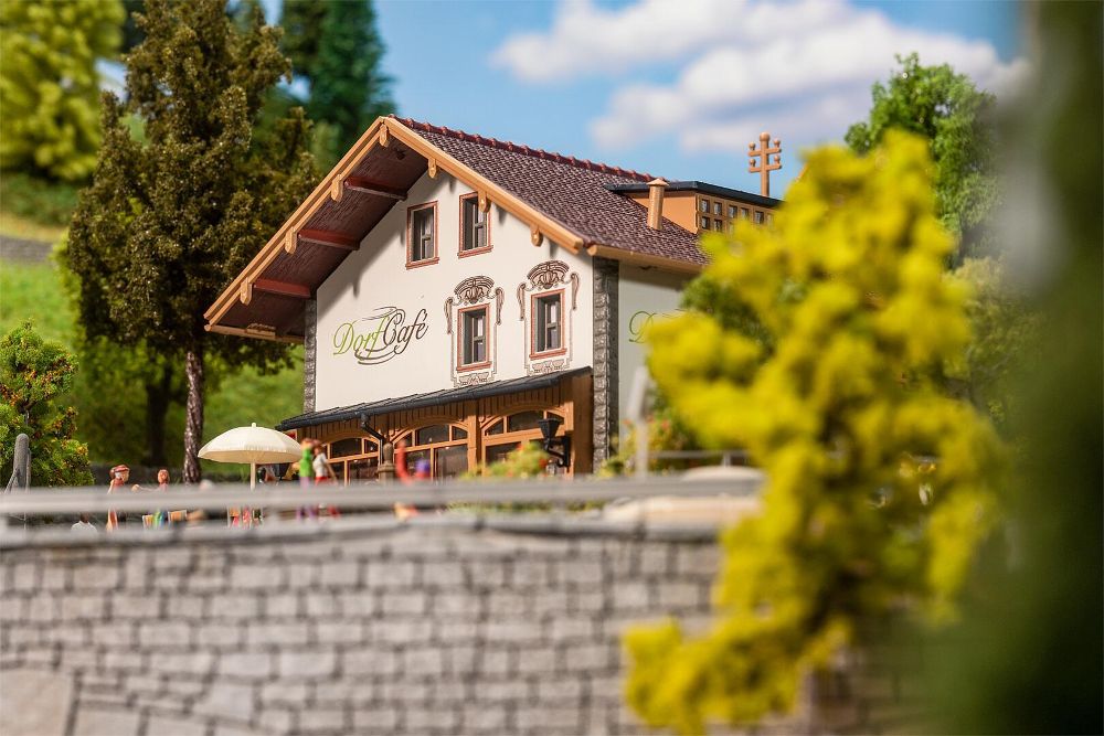 Faller 191836 Alpenhaus mit Café 1:87 Spur H0 Bausatz NEU OVP