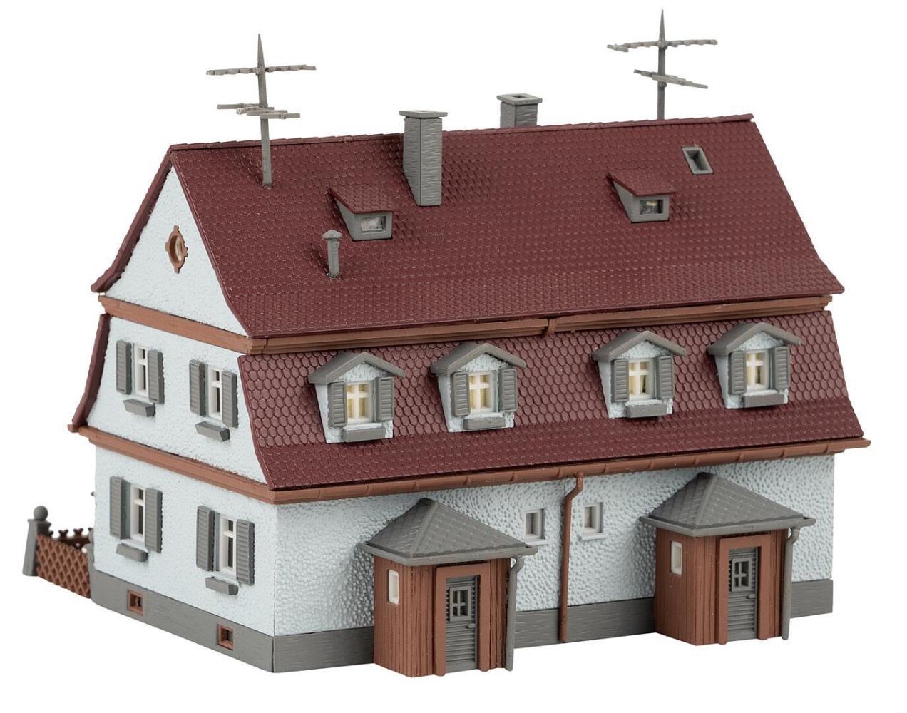 Faller 232162 Siedlungsdoppelhaus 1:160 Spur N Bausatz Neu OVP