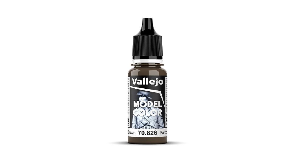 Vallejo 70826 Deutsche Tarnung, Mittelbraun, matt, 18 ml Model Color