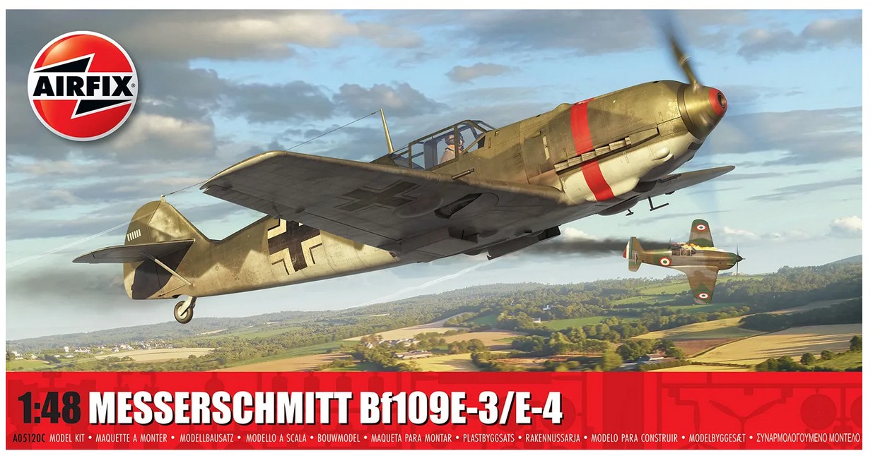Airfix A05120C Messerschmitt Bf109E-3/E-4 1:48 Bausatz Neu OVP