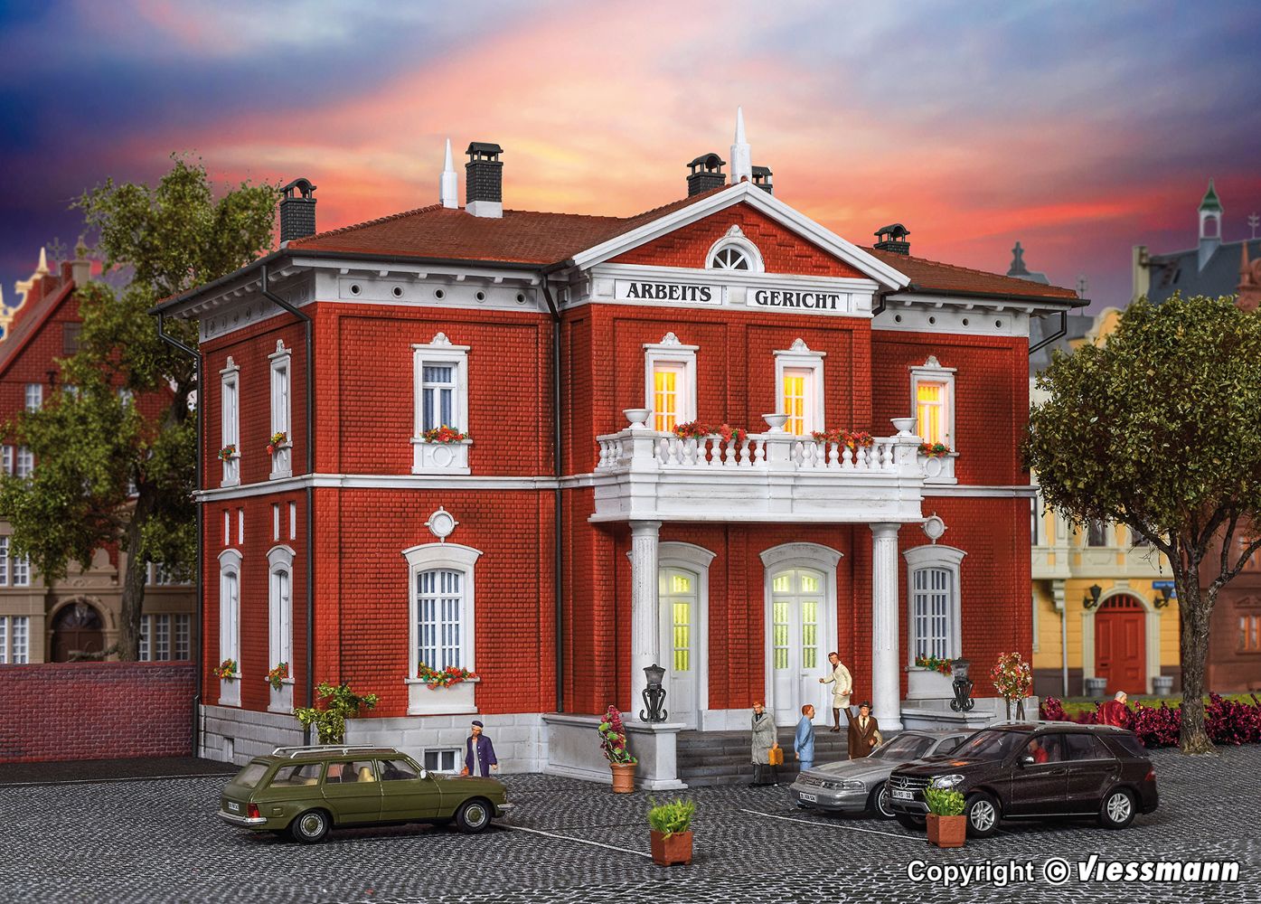 Kibri 38749 Gerichtsgebäude 1:87 Spur H0 Bausatz Neu OVP