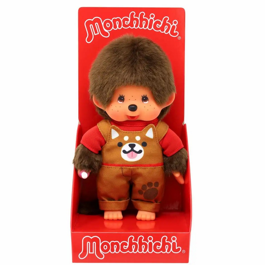 Monchhichi 203864 Plüschfigur Animal Dress Shiba Boy 20 cm Stoff NEU