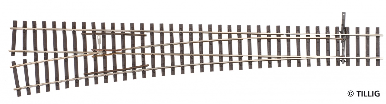 Tillig 85354 Weiche links 9°/12° 1:87 Spur H0 Neu OVP