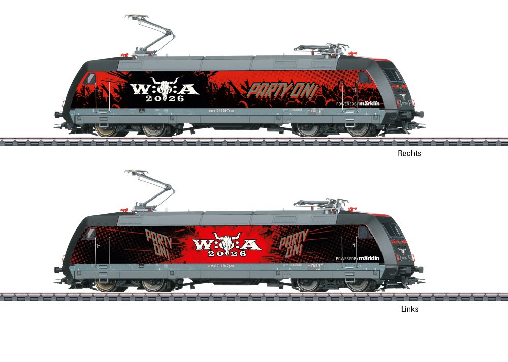 Märklin 39476 Elektrolok BR 101 Wacken Open Air (W:O:A®) Spur H0