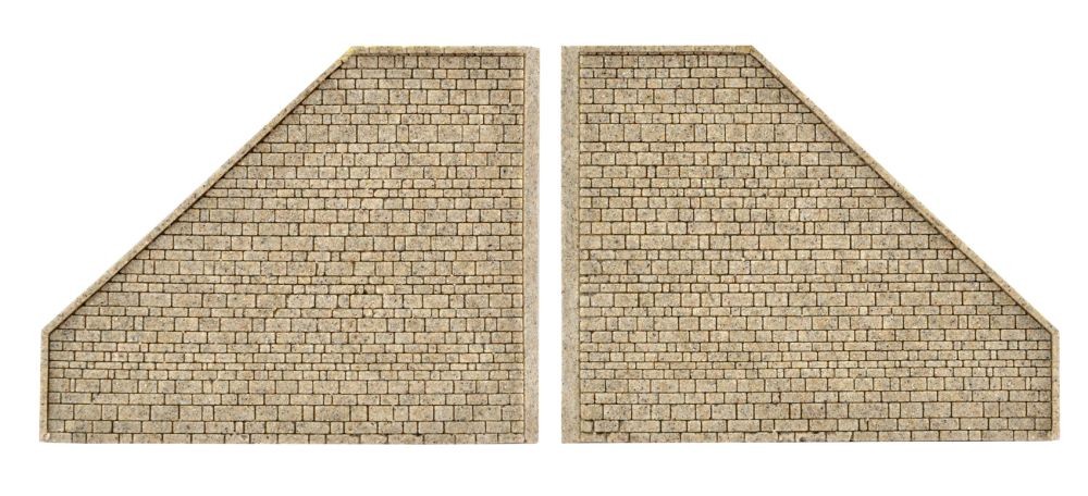 Vollmer 48501 Stützwand, passend zu 48500, 2 Stück