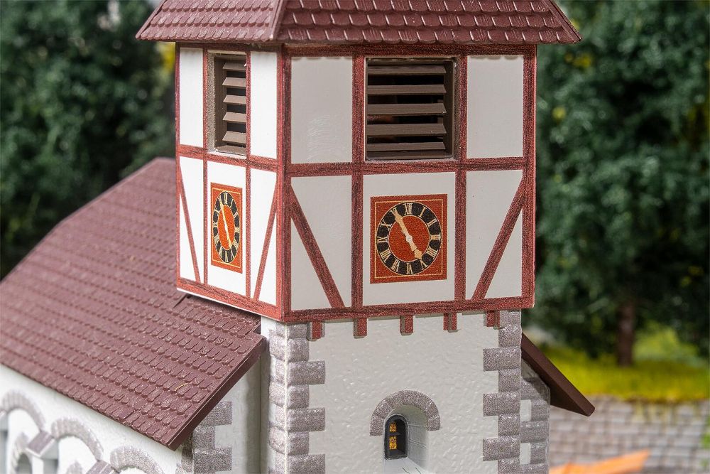 Faller 130679 Dorfkirche mit Kirchhof 1:87 Spur H0 Bausatz NEU OVP