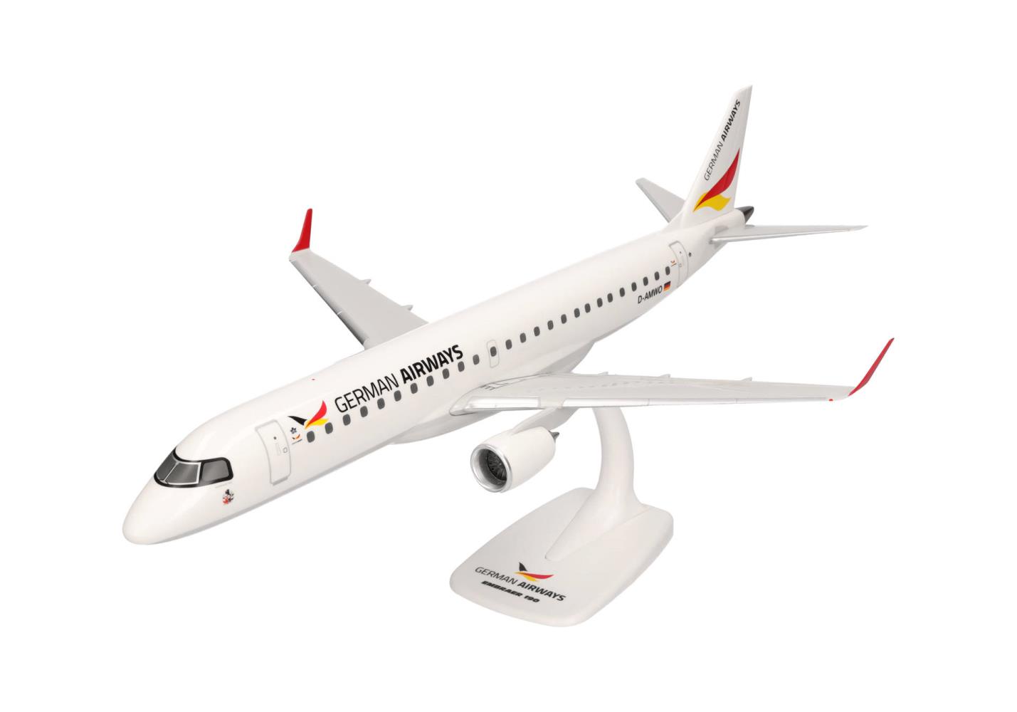 Herpa 614214 German Airways Embraer E190 1:100 Snap-Fit Neu OVP