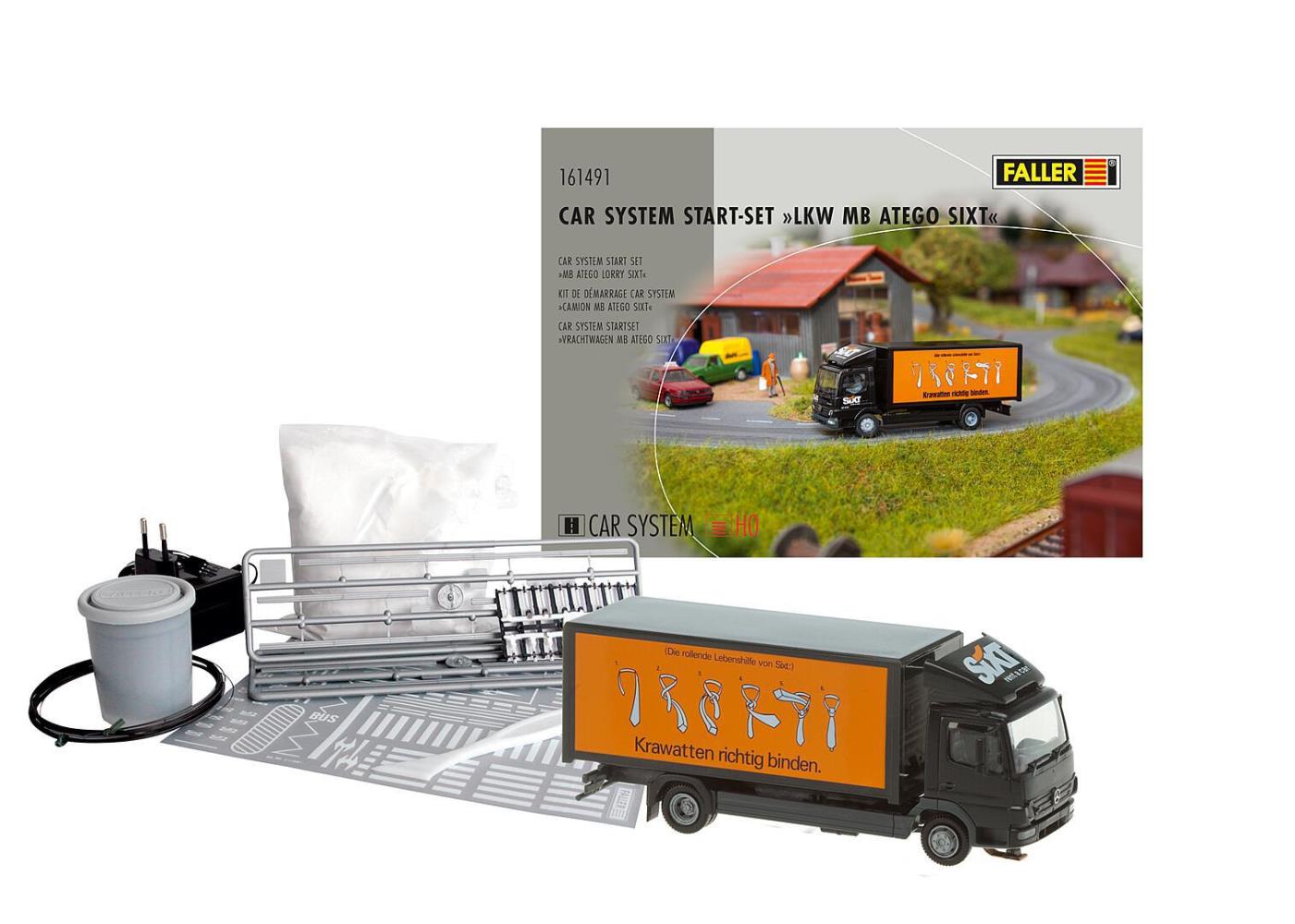 Faller 161491 Car System Start-Set LKW MB Atego Sixt 1:87 Spur H0