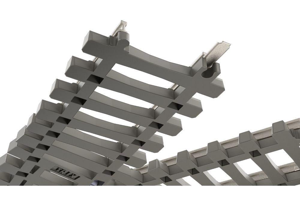 Trix 14558 Kreuzung 30° mit Betonschwellen 104,2 mm 1:160 Spur N