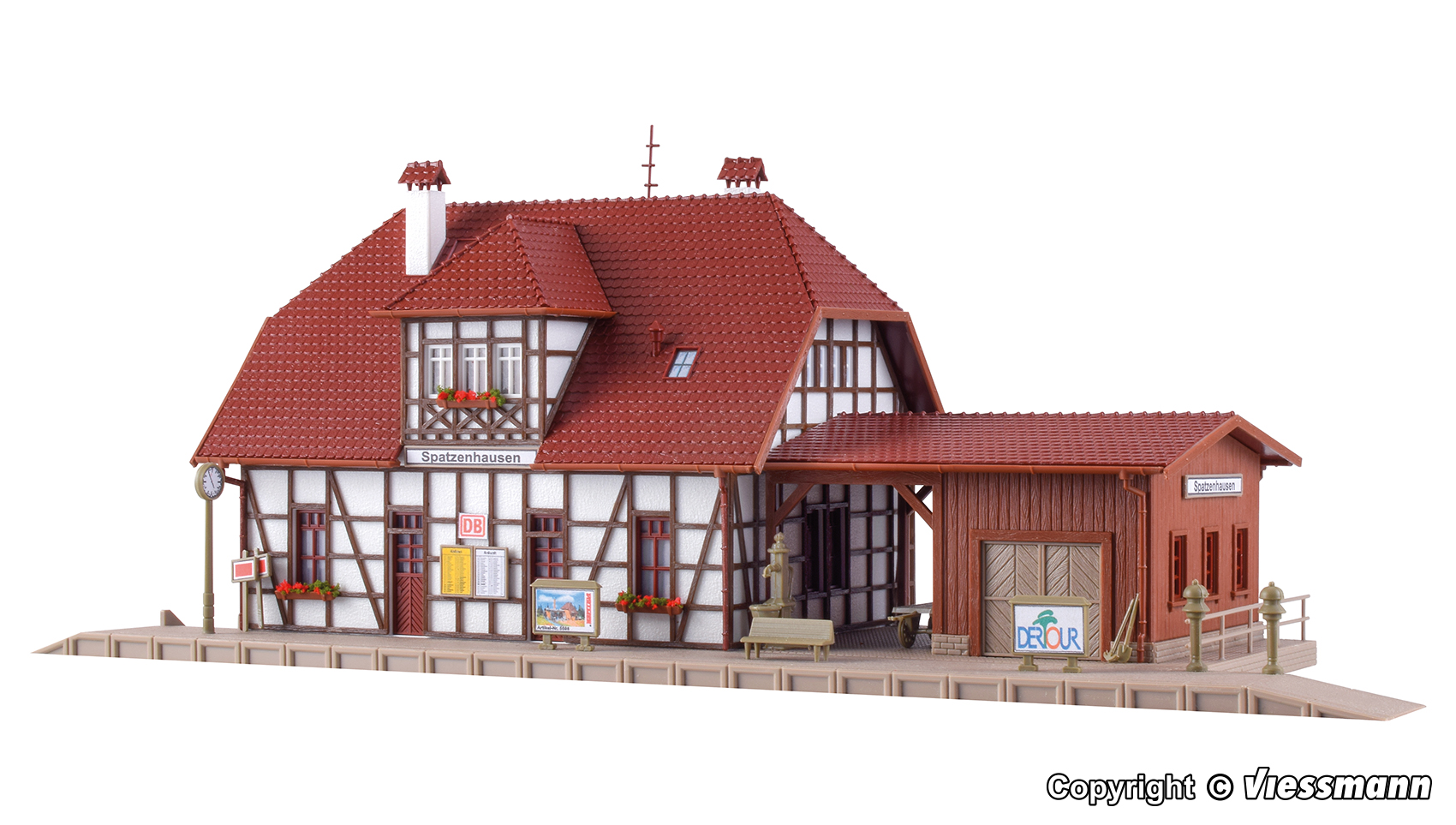 Vollmer 43501 Bahnhof Spatzenhausen 1:87 Spur H0 Bausatz Neu