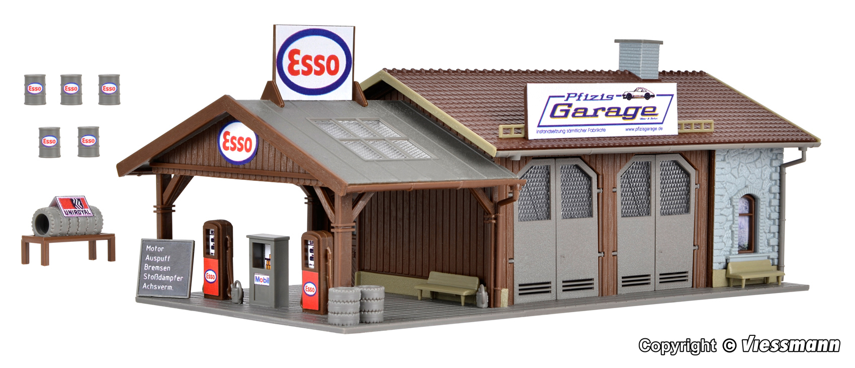 Vollmer 45599 Reparaturwerkstatt Pfizis Garage + Tankstelle Spur H0