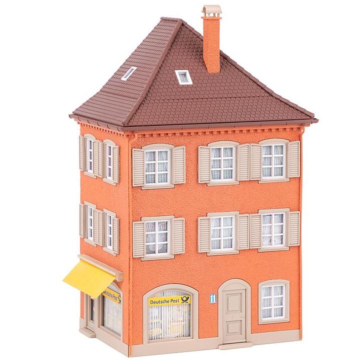 Faller 130617 Eckhaus mit Post 1:87 Spur H0 Bausatz Neu OVP
