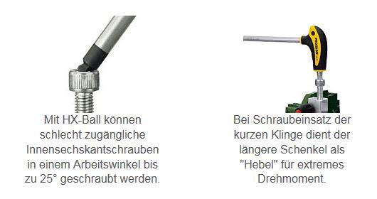Proxxon 22418 FLEX-DOT-Schraubendreher mit L-Griff, HEX 10
