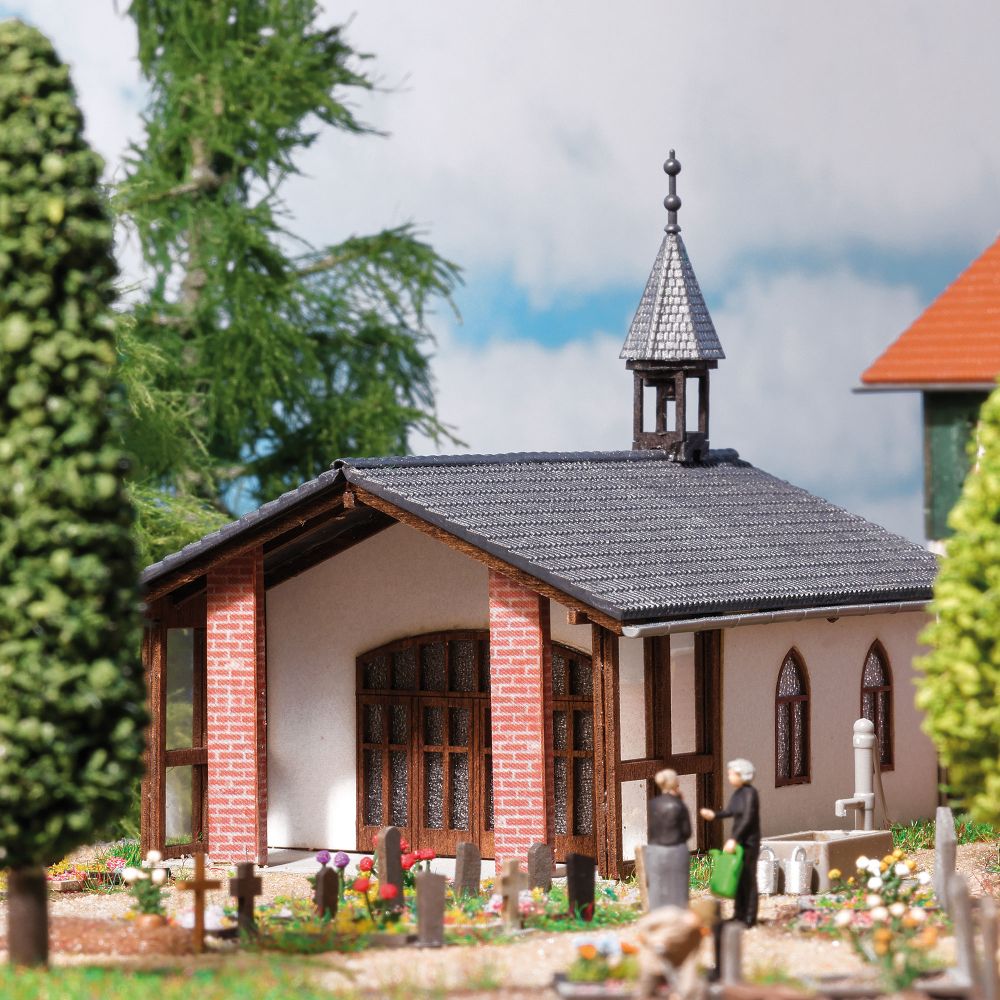 Busch 8921 Friedhofskapelle 1:120 Spur TT Bausatz NEU OVP