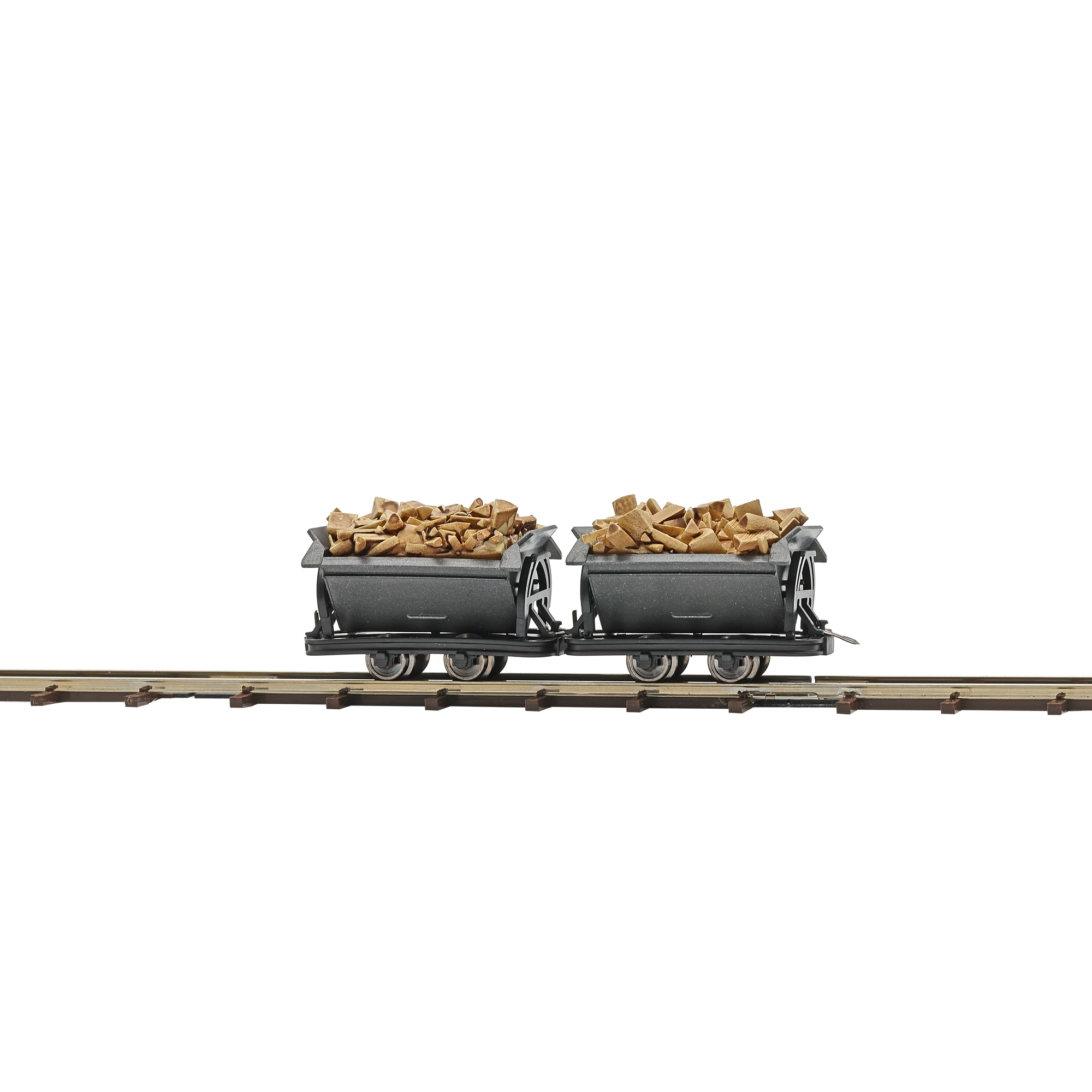 Busch 12262 Zwei Loren mit Spaltholz 1:87 Spur H0f Neu OVP