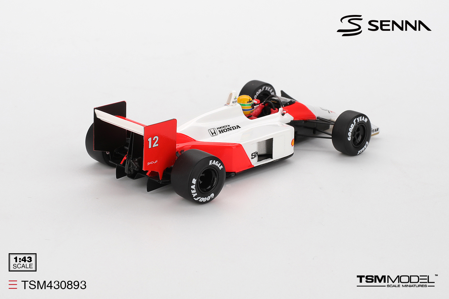 TSM TSM430893 1:43 MCLAREN MP4/4 #12 AYRTON SENNA