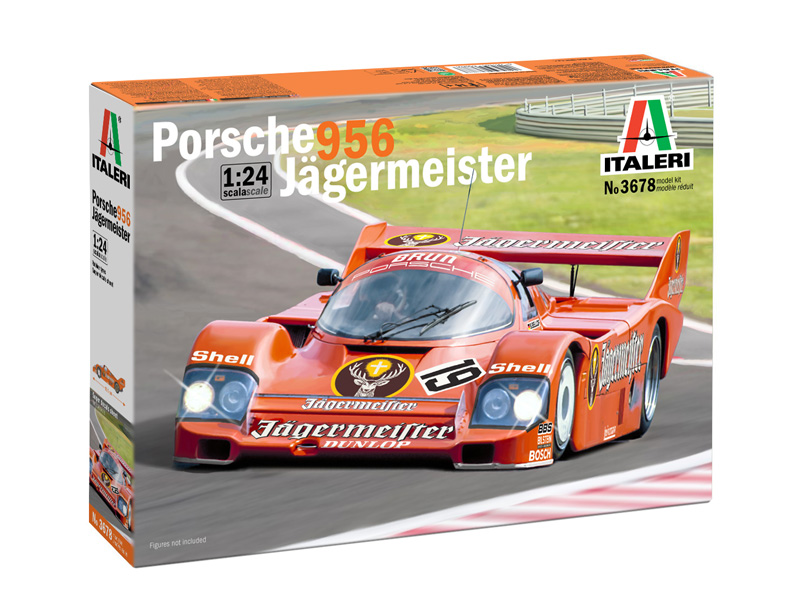 Italeri 3678 Porsche 956 Jägermeister 1:24 Modellbausatz NEU OVP