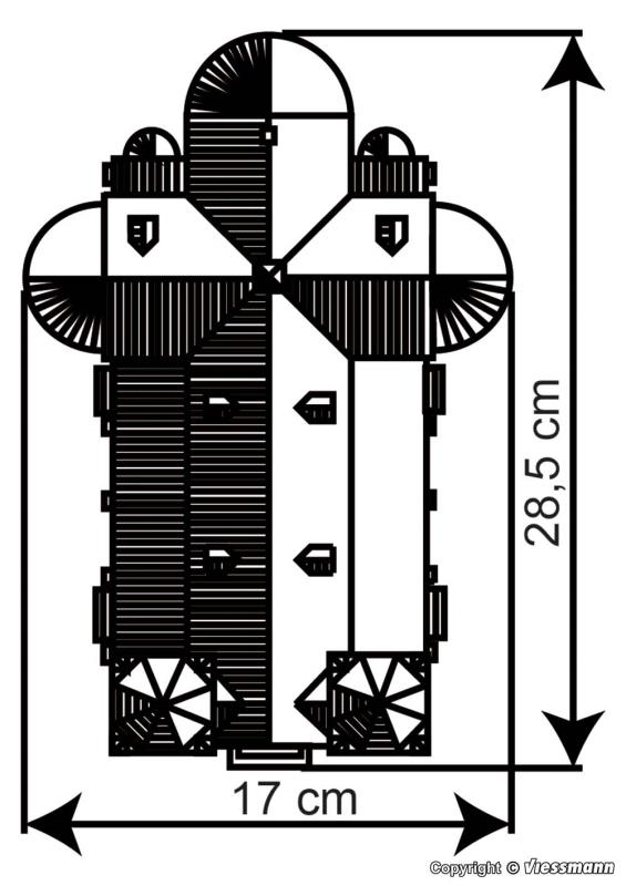 Kibri 37025 Siegtaldom 1:160 Spur N Bausatz Neu OVP