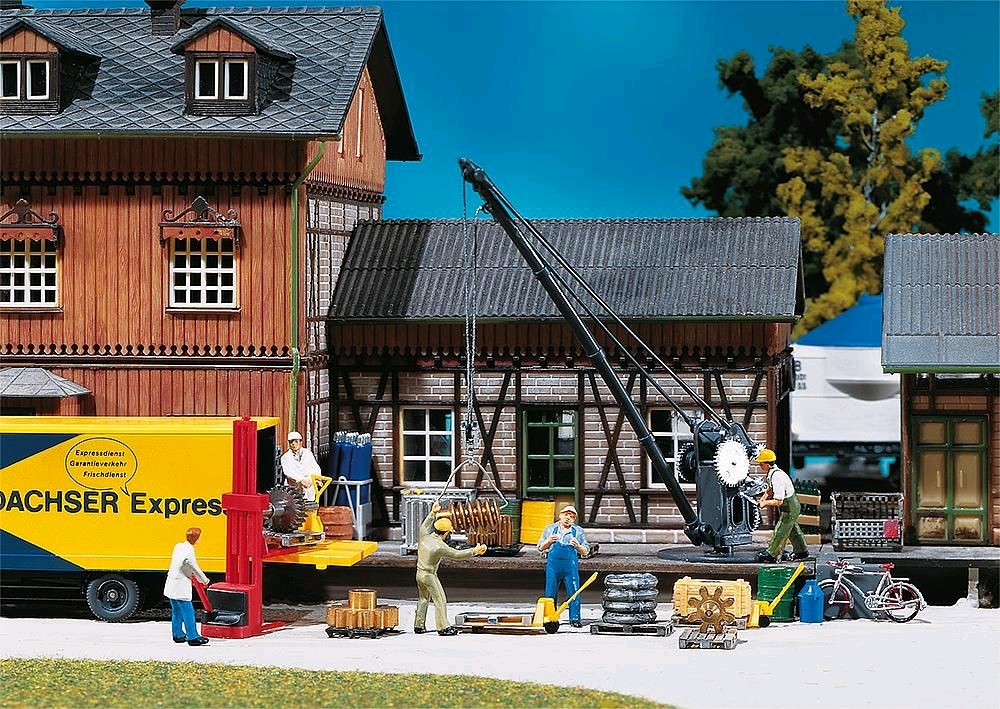 Faller 222176 Verladekran mit Ladegut 1:160 Spur N Neu OVP