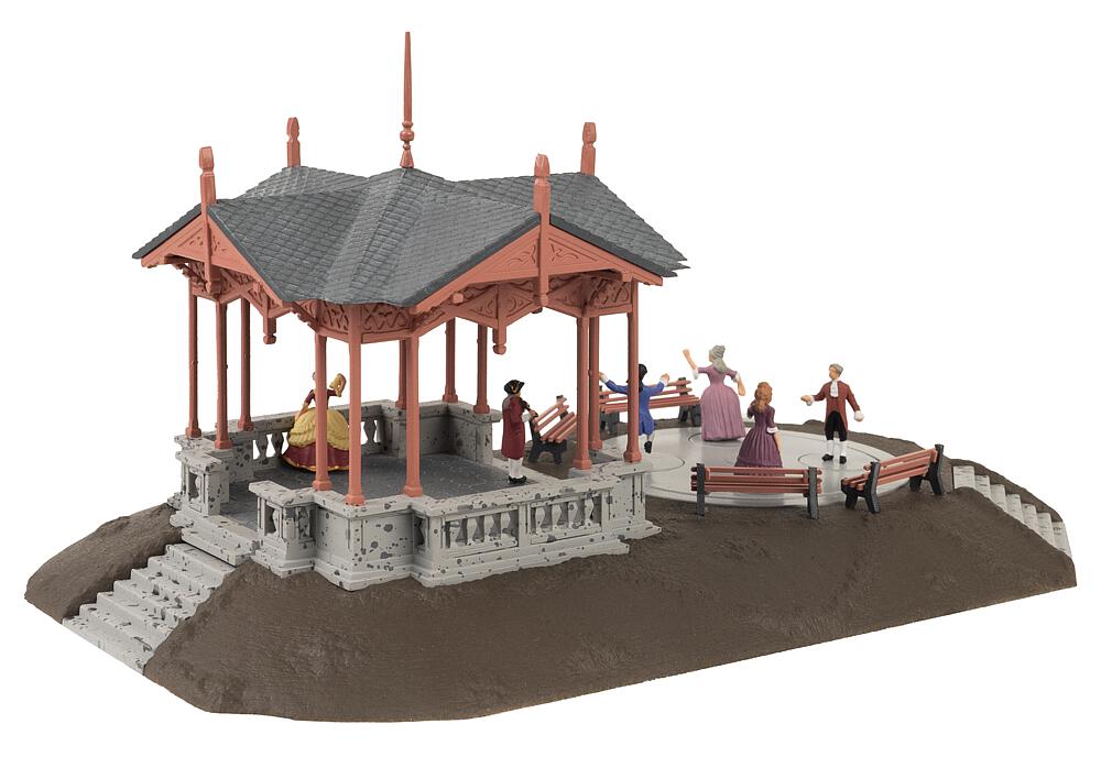Faller 130655 Musikpavillon mit tanzenden Figuren 1:87 Spur H0 Neu