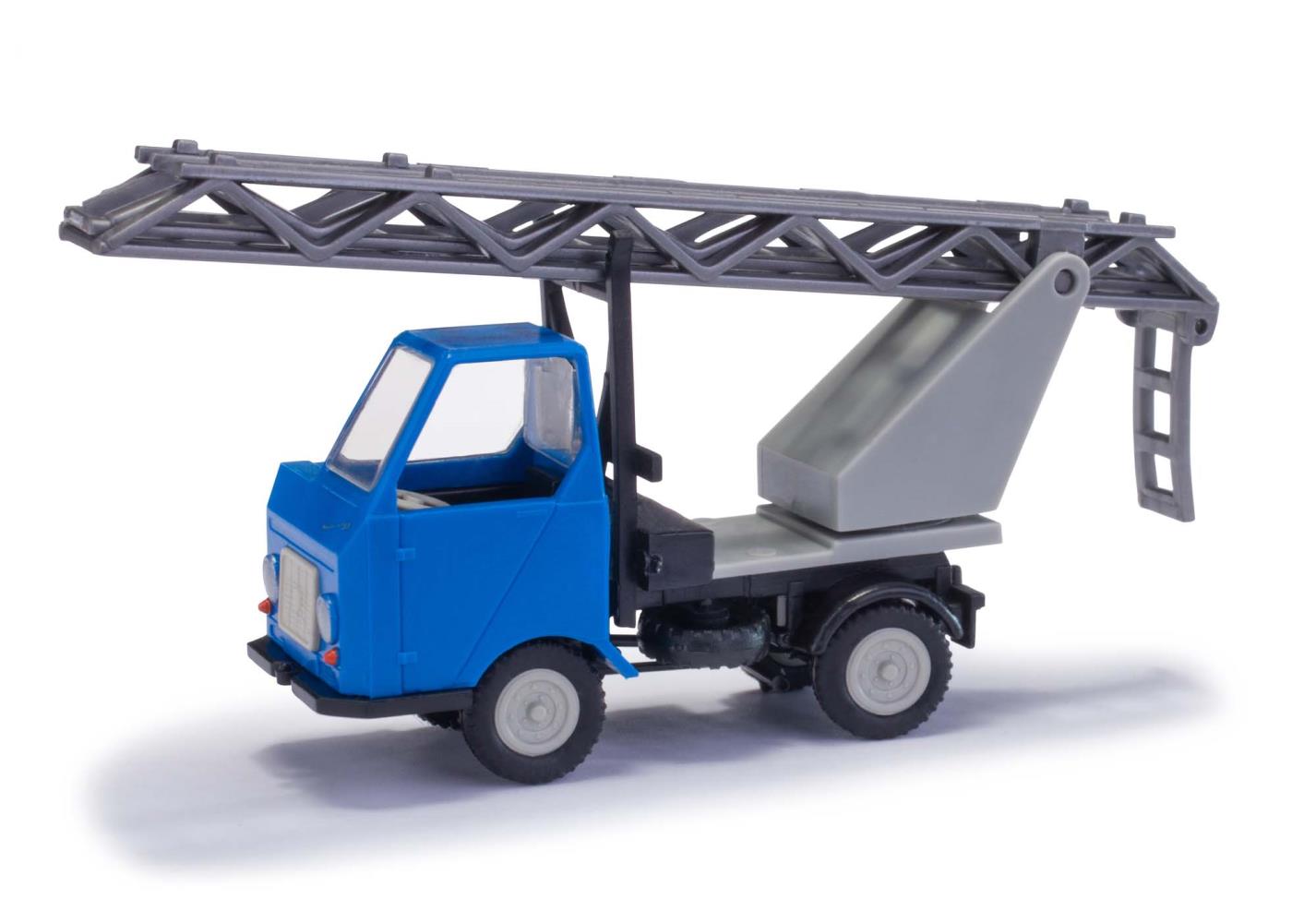 Busch 210003404 Multicar M22 mit Drehleiter Blau 1:87 Spur H0 Neu OVP
