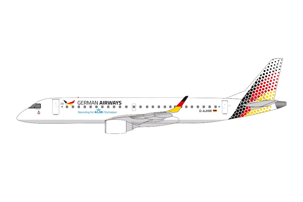Herpa 614870 E190 German Airw. 2025 1:100