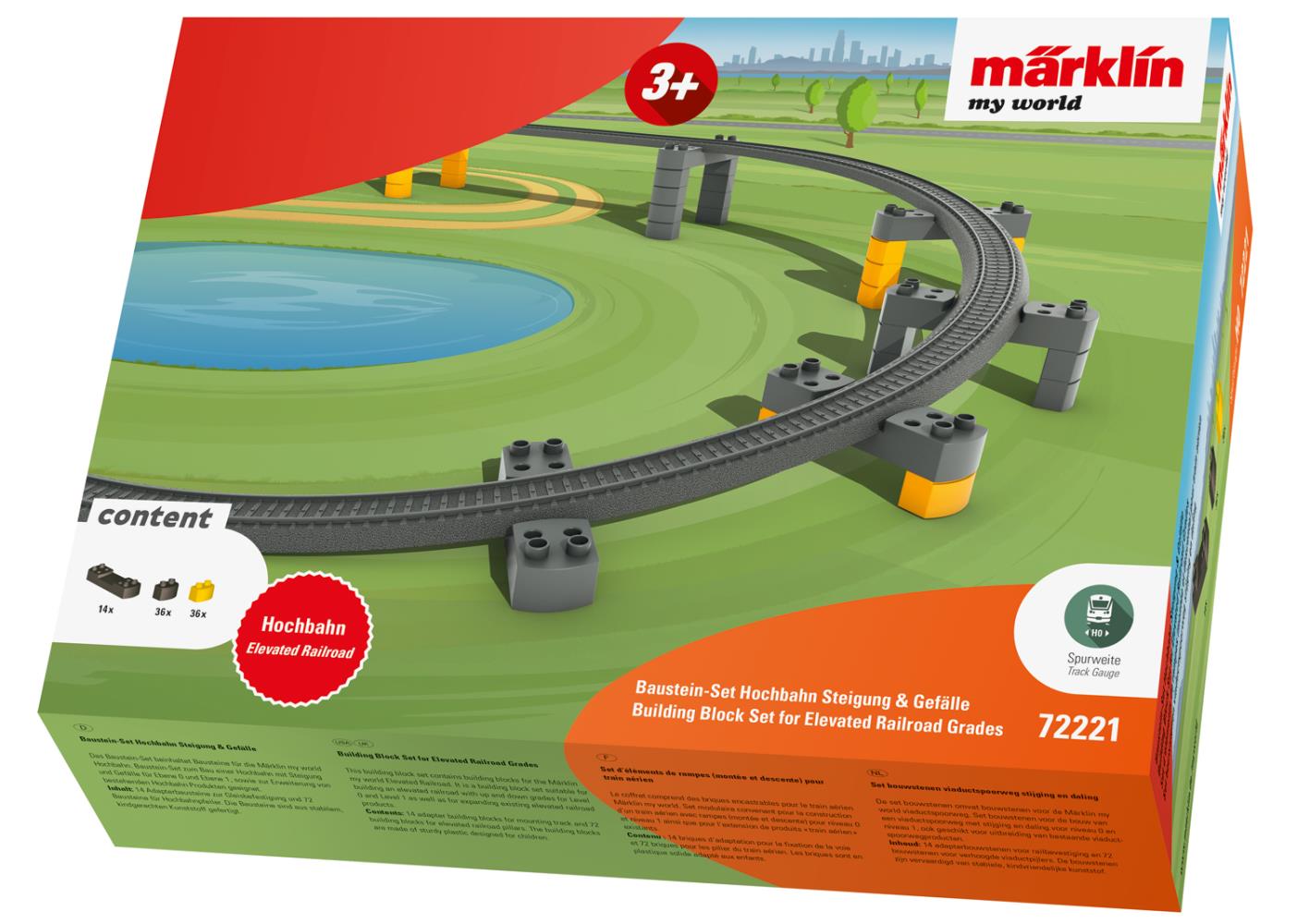 Märklin 72221 my world Baustein-Set Hochbahn 1:87 Spur H0 Neu OVP