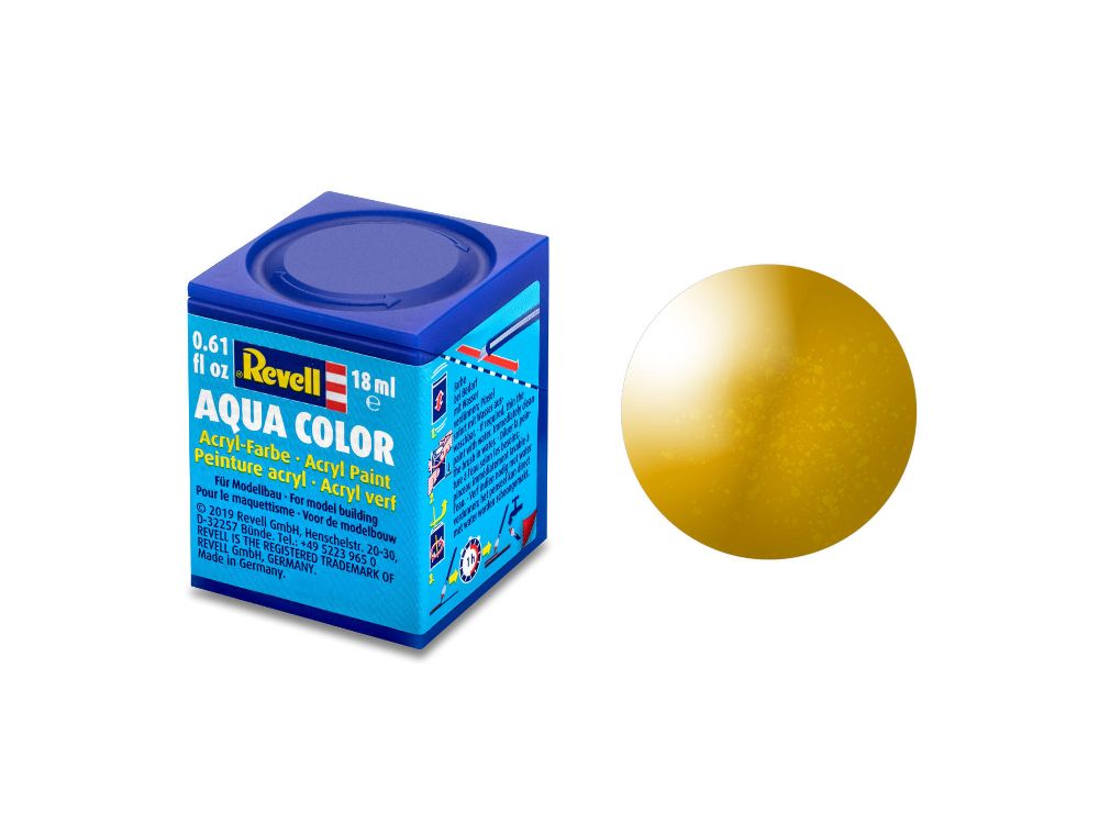 Revell 36192 Aqua Color Messing metallic 18 ml NEU