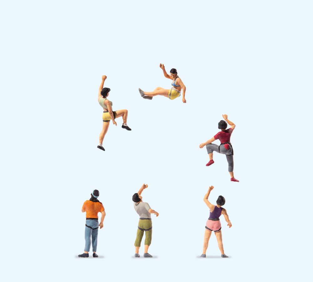 Preiser 10808 Asiatische Sportkletterer Spur H0