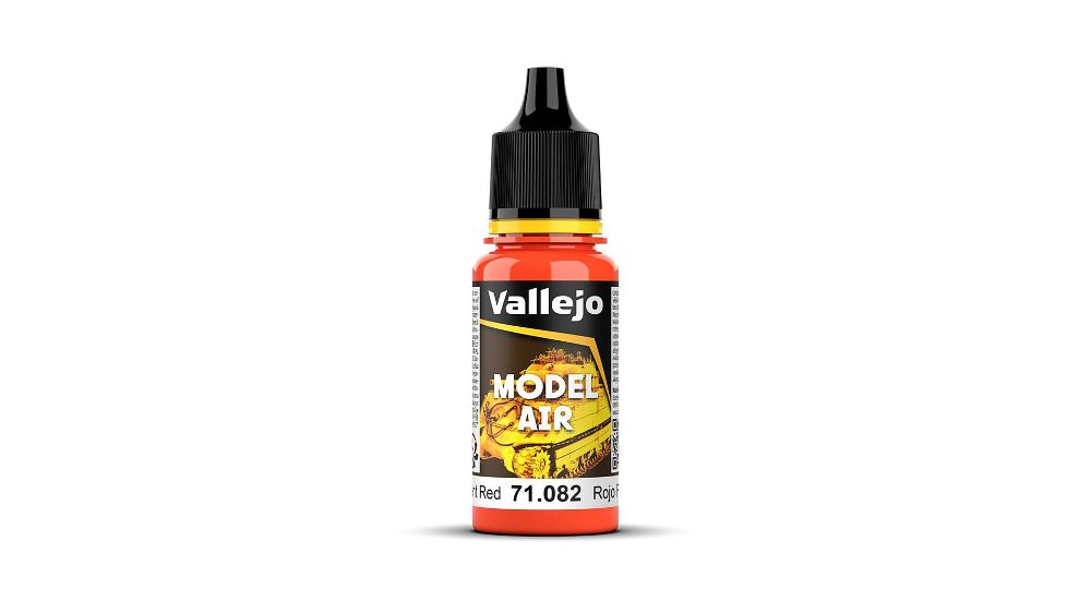 Vallejo 71082 Leuchtrot, 18 ml Model Air NEU