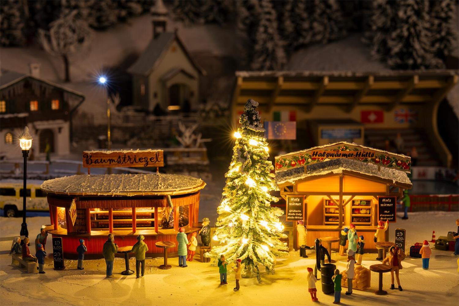 Faller 134006 2 Weihnachtsmarktbuden 1:87 Spur H0 Bausatz NEU