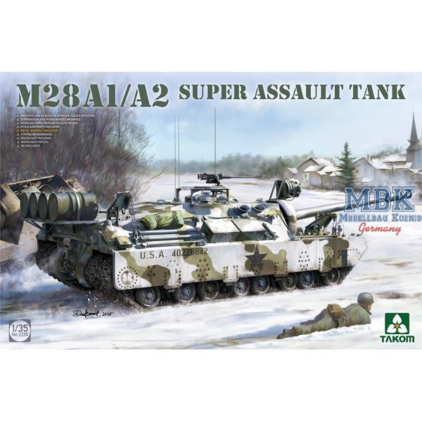 Takom 2210 M28 A1/A2 SUPER ASSAULT TANK 1:35