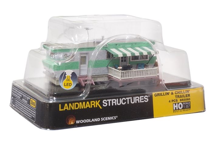 Woodland Scenics BR5060 Grillin' & Chillin' Trailer Wohnwagen H0 Fertigmodell