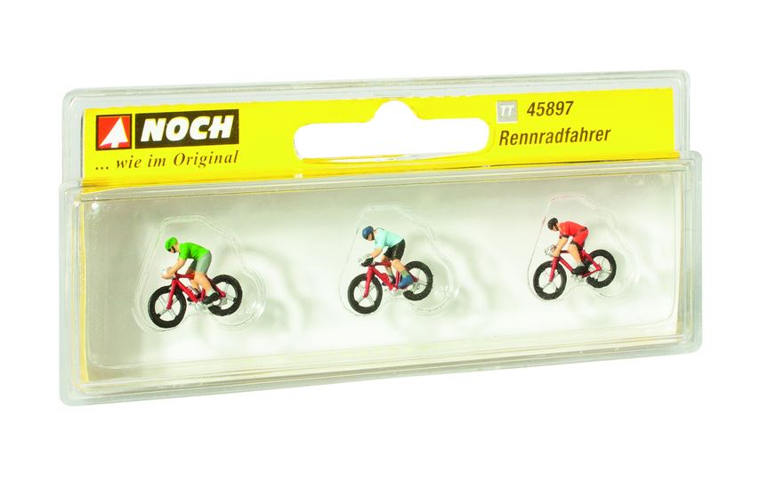 Noch 45897 Rennradfahrer (Modellbau) Spur TT NEU OVP Figuren
