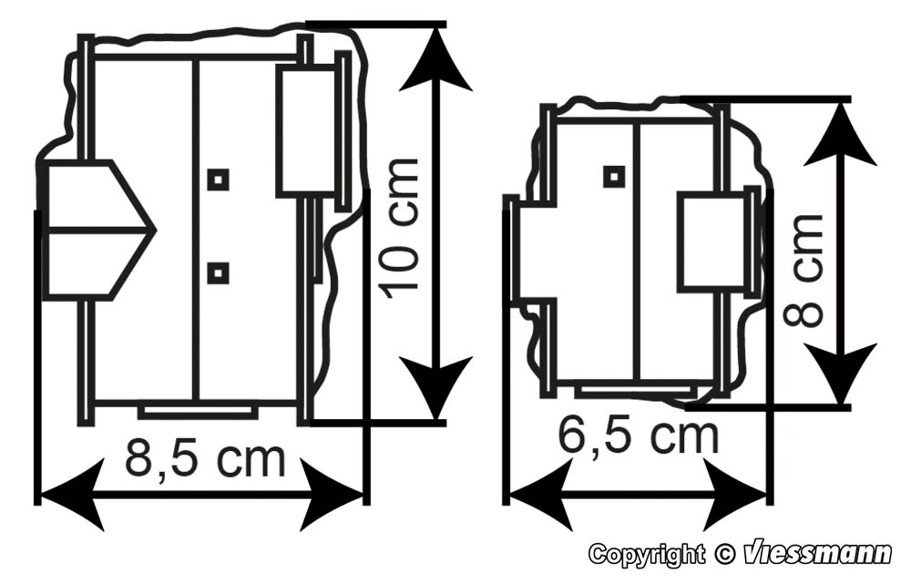 Kibri 37029 Berghäuser Sertig 2 Stück 1:160 Spur N Bausatz Neu