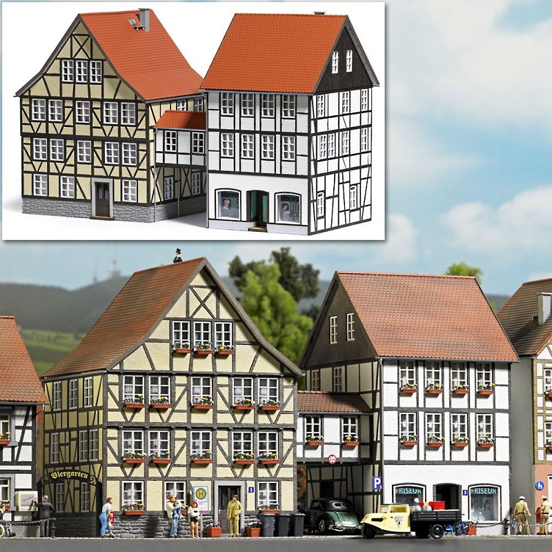 Busch 1538 Häuser mit Übergang