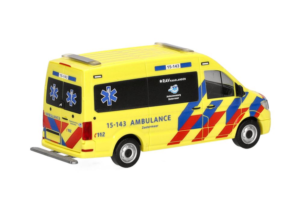 Herpa 098694 MAN TGE Kasten HD "Ambulance 15-143" NL 1:87 NEU