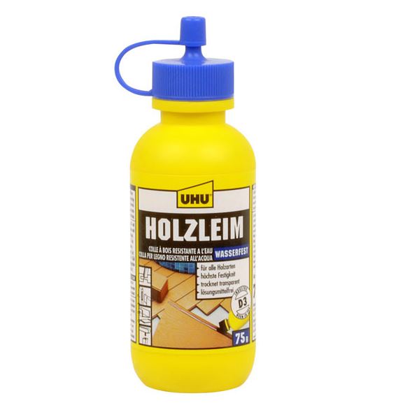 UHU 48510 UHU HOLZLEIM D3 wasserfest 75 g Flasche Neu OVP