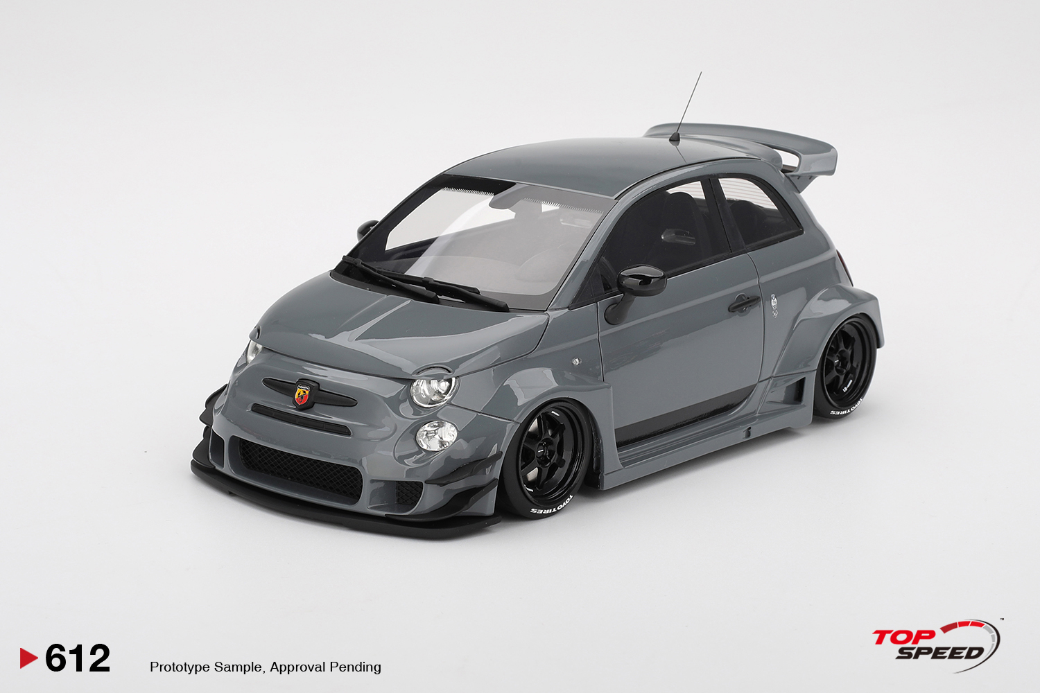 Top Speed TS0612 1:18 FIAT 595 ABARTH X ABAS GREY