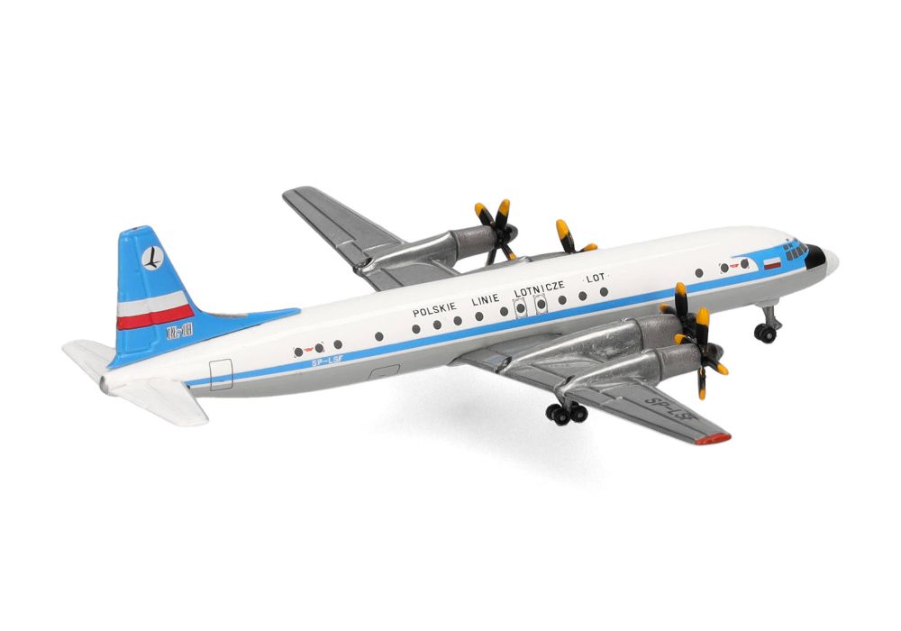 Herpa 538787 LOT Polish Airlines Ilyushin IL-18 (original colors) 1:500