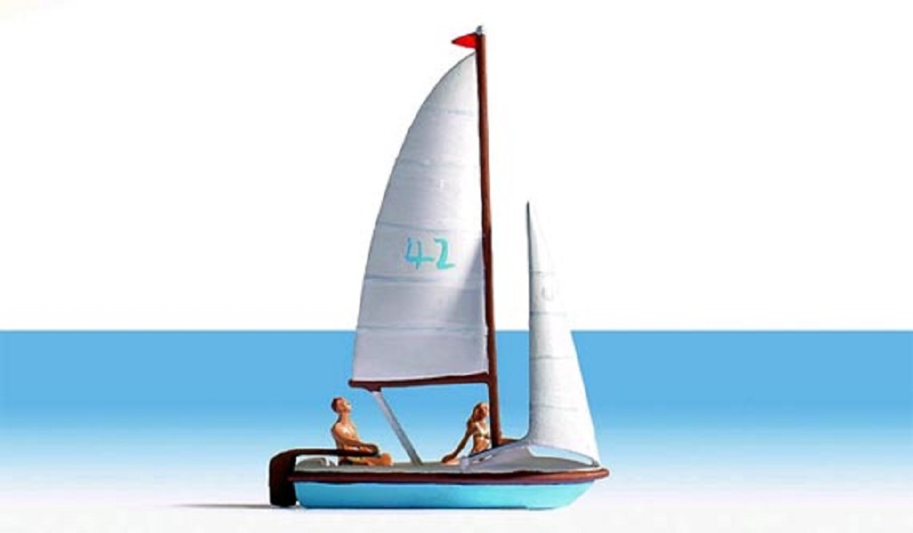 Noch 16824 Segelboot mit Figuren