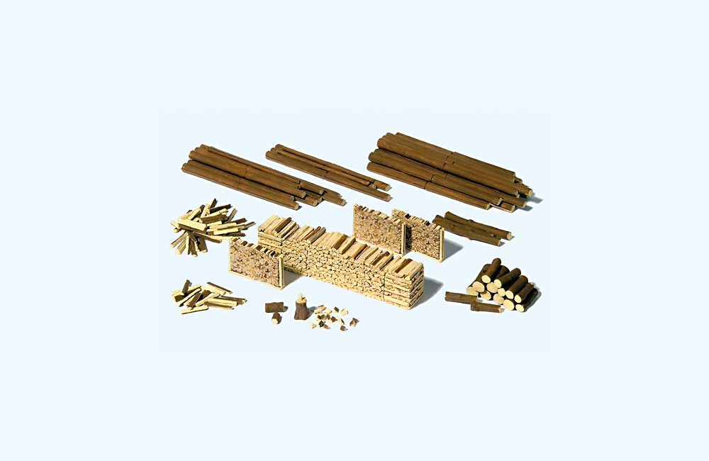Preiser 17609 Stämme, Holzscheite, Holzstapel