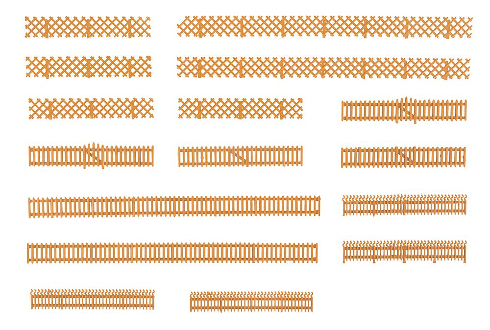 Faller 180860 3 Gartenzäune - 1:87 Spur H0 - Neu - OVP